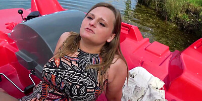 ...POV fuck for milf on the lake...