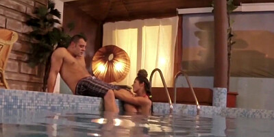 ...Vivien Bell gives a great head and gets pounded by the pool...