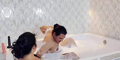 See How We Had Fun In This Pegging Hot Tub #111