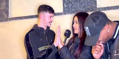 Lux Entrevista A Dos Chicos En Calle Y Se Los Folla En El Hotel 10 Min With Jesus Reyes, Andrea Lux And Yeri Blue