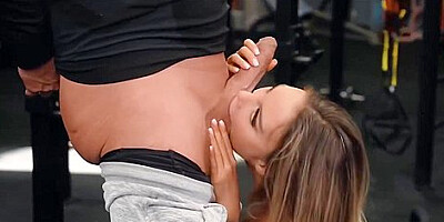 Busty Monica Double Penetrated At The Gym