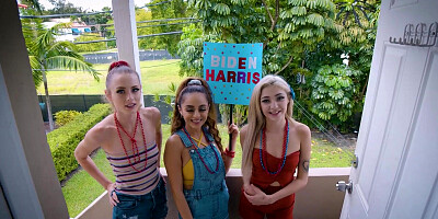 Latina teen and BFFs convinced a BBC guy