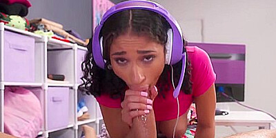 Lena Love In Lina Love - Gamer Grabs Some Dorm Dick