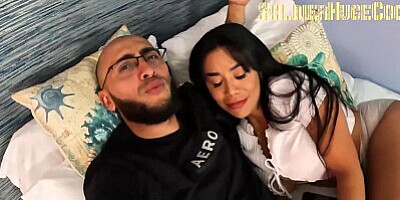 Several content creators shared an apartment and I had to share a room with the beautiful LatinBeaut