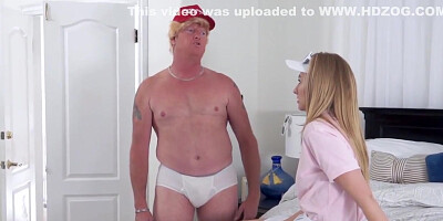 Parody Teen 18+ Pumped Up By President Trump With Alexa Grace