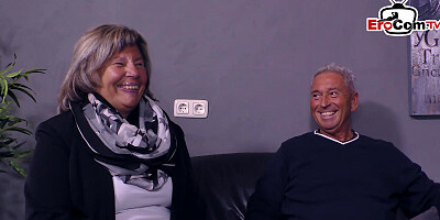 German grandma and Grandpa get lession from Sex Teacher milf