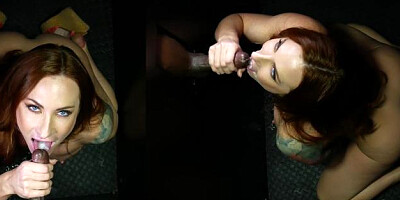 ...Gloryhole Secrets: Redhead's Wet Dream Throat...