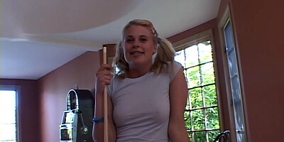 Little Summer licks hot blonde babes pussy