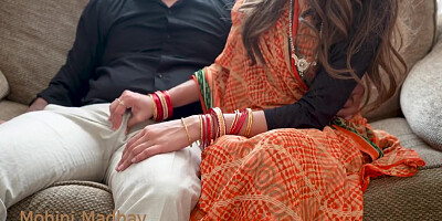 Indian Hot Strip Girl Has Hard Fuck With Her Boyfriend On Birthday In Traditional Dress