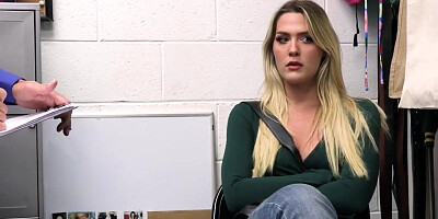 Mall cop smelling milfs panties then fucking her