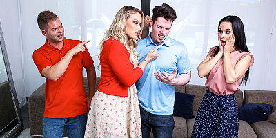 ...Crystal Rush and Charley Hart get boned by their stepsons...