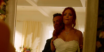 ...Tattooed redhead bride Sinatra Monroe gets fucked well...