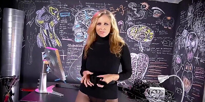 Hot Sex Bomb Milf Strips & Finger Fucks! - Julia Ann