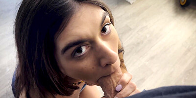 ...Aubry Babcock moans with delight while getting her wet cunt hammered...