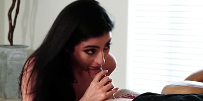 ...Sweet Petite Latina Jasmine Vega eagerly rides cock...