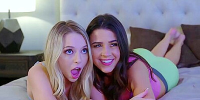 Kylie Rocket And Lily Larimar In Slumber Party Turns Into A Forbidden Foursome
