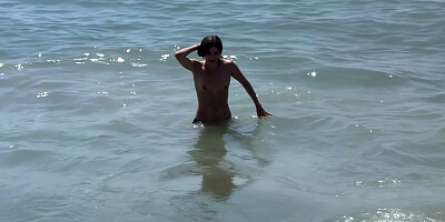 Leila in amateur video showing a passionate girl giving bj