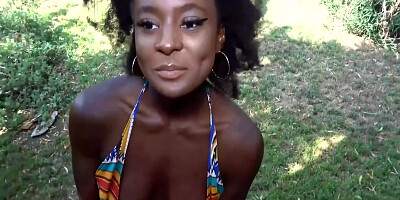 Steven Hard And Bwc Boyfriend - Bratty African Girlfriend Rammed In The Ass By Outdoors 11 Min