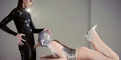 Straplez featuring Rossy Bush's stockings dirt