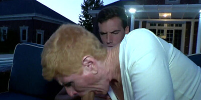 ...Insatiable mature bitch Crimson greedily rides a cock...