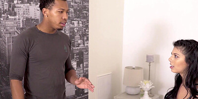 Stepsister ends the hate with brother by sucking him off