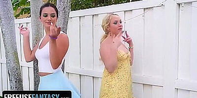 Assed Vixens Fuck Their Friend On Camera To Become Viral On Tiktok With Freeuse Fantasy