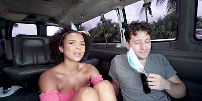 Preston Parker & Alina Ali in Hot Ebony Hops on the Bus - BangBus
