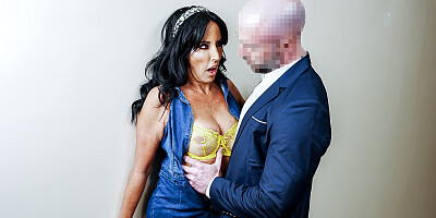 ...Raven-haired bitch Abi James gets boned in the office...