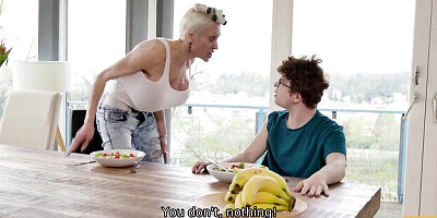 Stockings scene with naughty Tanya Virago from Mature 4k