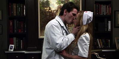 A big ass bimbo with hard nipples is fucked in the hospital bed