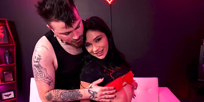 Big booty teen is getting pounded by a tattooed lad