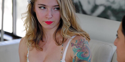 Strap on lesbian Freya Von Doom banged Sonny McKinnly