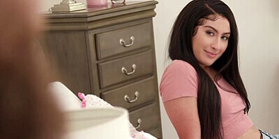 FAMILY XXX - Step Daughter Angeline Red Gives Daddy His Fair Share