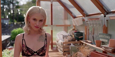 Blond Hair Babe Taking Off Her Sexiest Lingerie - Kiara Cole