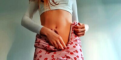 Perfect Butt Redhead Fitness Model Skirt Try on Haul - DLE