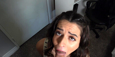 ...Abbie Maley with sweet body and POV fuck from stepdad...