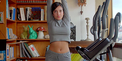 ...Latina Beba Lopez with big tits shows off her body...