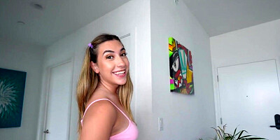 Sexy Lexi teases and gets fucked in skirt