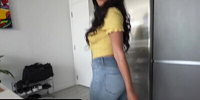 DadCrush - Passionate Latina Chick With Big Boobs Bounces Her Perfect Booty On Her Step Daddy's Cock