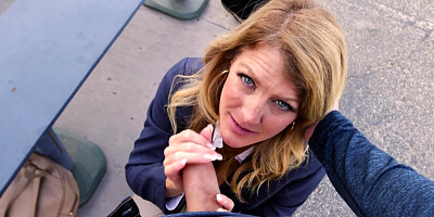 ...Amateur outdoor sex with curvy milf Summer Stevens...