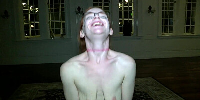 ...Redhead babe Amy Quinn gets amateur fucked by a black stallion...