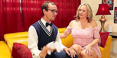Nerd Boy Milked By Hot Stepmom With Nina Starr