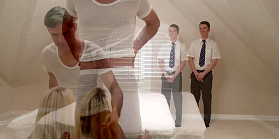 GirlMormons.com - Innocent teen pussy's super hard pounding by Mormon pastor