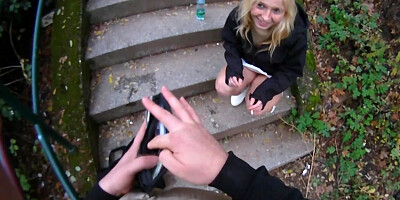 Girl cheats on cuckold in oral and vaginal way for cash