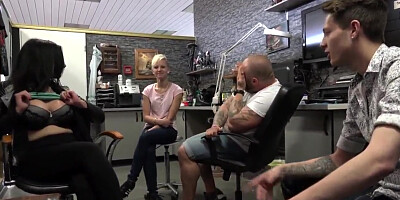 Swingers involve a strange couple in group sex