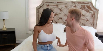 Van Wylde is fucking a bootylicious ebony girl August Skye