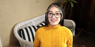 Pretty babe getting fucked by a bald man twice her age