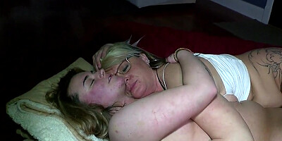 ...Horny milfs Carlson and Twila lick each other's pussies...