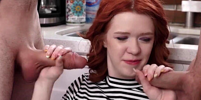 Redheaded stepmom screwing her stepsons out of the army