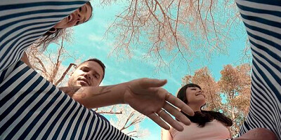 ...Brazzers: Handjob in the Park with a Black-haired Beauty...